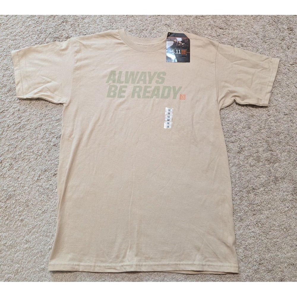 5.11 Tactical Graphic T Shirt Tee Sz M Always Be Ready Short Sleeve Crewneck